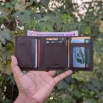 Original Leathar Trifold Wallet - Image 6